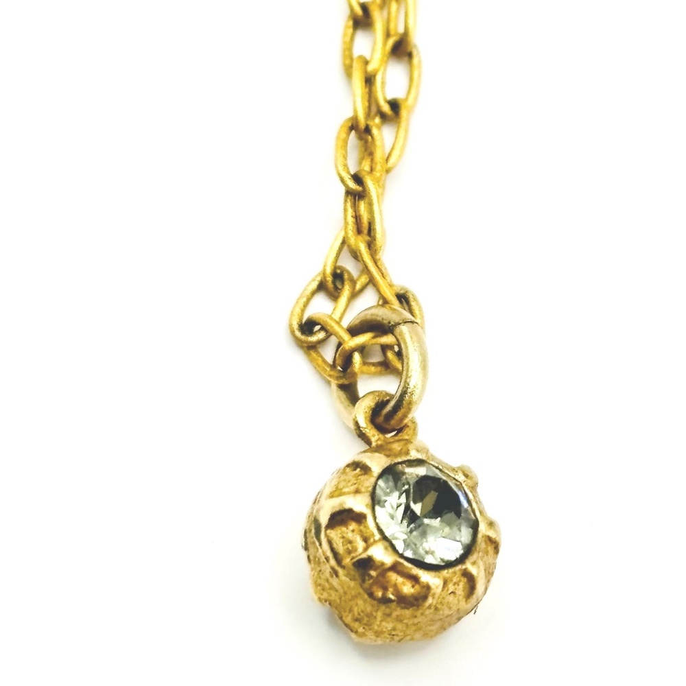 Catherine Popesco Blue Double-Sided Swarovski Crystal Necklace - Made in France - Picture 4 of 10